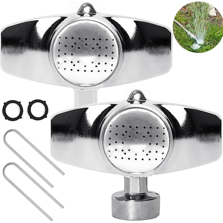 Morvat Metal Garden Sprinkler with Gentle Water Flow up to 30FT, 2PK MOR-FSPRINKLER-2PACK-A
