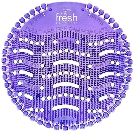 Fresh Products The Wave Urinal Deodorizer, Urinal Screens, Fabulous Scent, 58 g, Purple, PK60 2WDS60 LAV