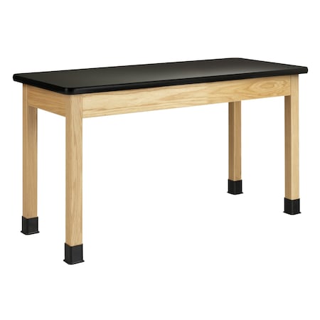 Diversified Spaces Rectangle Table, 54" W, 56" L, 36" H, HPL, black P720LBBK36N