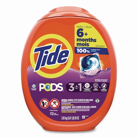 Tide PODS Laundry Detergent, Spring Meadow, 112 Pods 03250