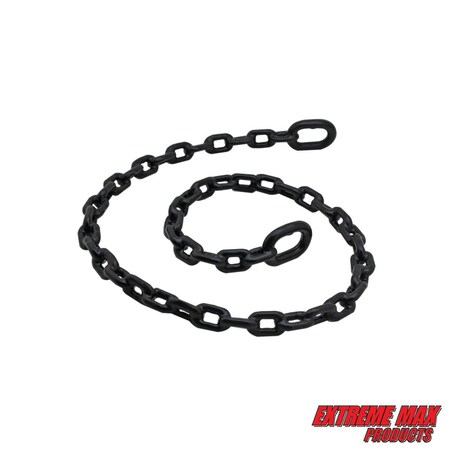 Extreme Max 3006.6599 BoatTector PVC-Coated Anchor Lead Chain - 5/16" x 5', Black 3006.6599