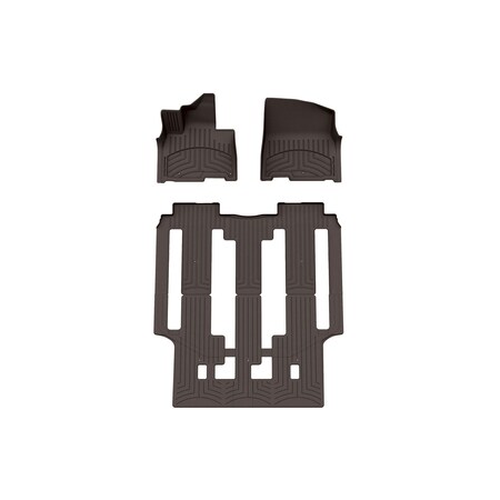 Weathertech Cocoa, Front and Rear FloorLiner HP 471672-1-2IM