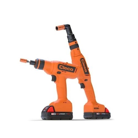 Cleco Cordless Right Angle Drill, 3/8 in, 18V DC CLBA303