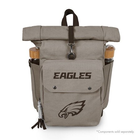 Picnic Time Family Of Brands NFL Philadelphia Eagles - Carmel Roll Top Picnic Backpack Cooler 529-00-105-244-2