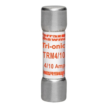 Mersen Fuse, 1 1/2 in L, 250 V AC, 400 mA TRM4/10