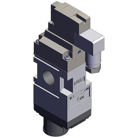Smc Solenoid Air Control Valve, 70 13/16 mm L VP517KY-5DZ1