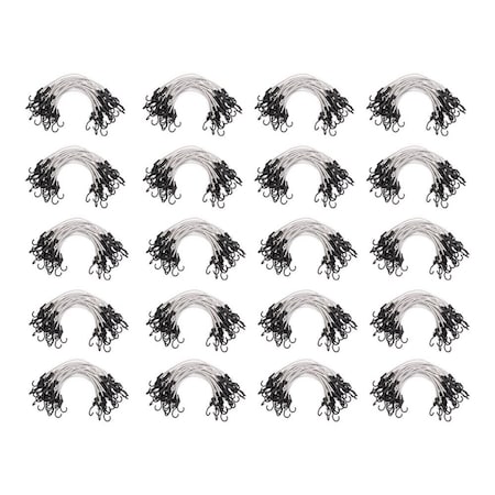 Mytee Products (500 Pcs) 36in Heavy Duty Adjustable Bungee Cords with hook for Outdoor & Indoor, 20PK BUNGEE-ADJ51636x20