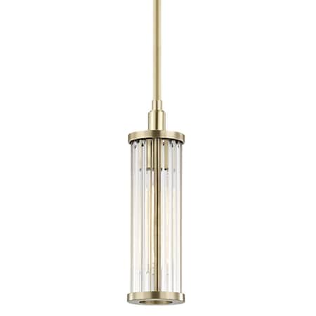 Hudson Valley Lighting Marley 1 Light Pendant 4 In. Aged Brass 9120-AGB