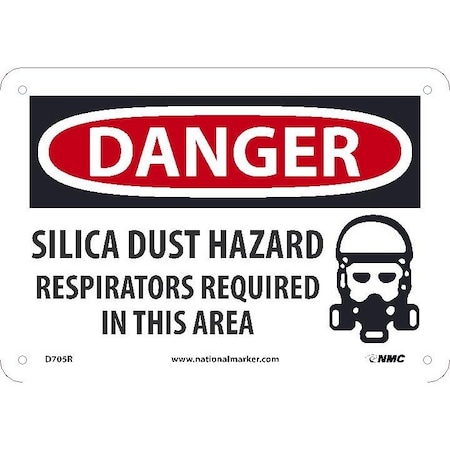 Nmc Silica Dust Hazard Respirators Required, D705R D705R