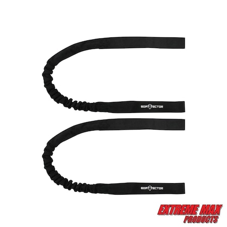 Extreme Max Extreme Max 3006.2549 BoatTector Nylon-Covered Bungee Dock Line with Looped Ends - 33 in, Value 2-Pack 3006.2549