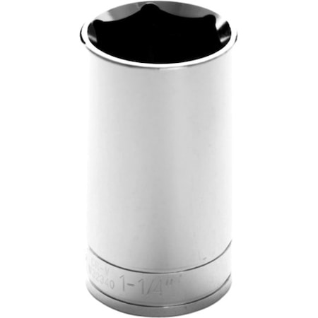 Performance Tool 1/2 In Dr. Deep Socket 1-1/4 In Socket Dp 1-1/4, W32340 W32340