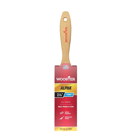 Wooster 1-1/2" Varnish Firm, Micro Tip Bristle, Paint Brush, Wood Handle 4233-1 1/2