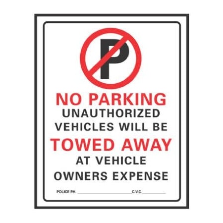 Hillman 19X15 No Parking Sign 842196