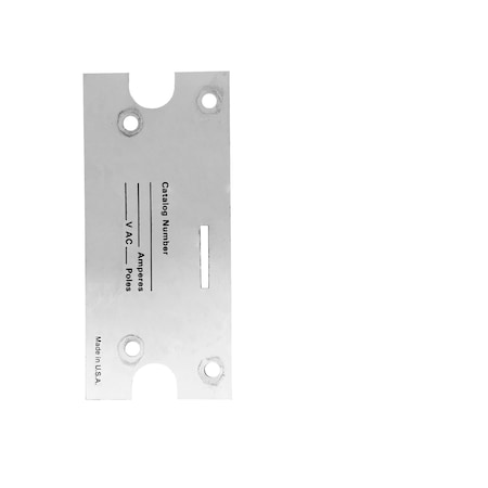 Brah Electric Nameplate For Hpc II, Top Fed, Small Frame Rated 800A - 2000A THPRST2