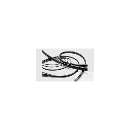 Raychem Heat Shrink Tube, Single Wall, 2:1 I.D. Shrink Ratio, Black DR-25-TW-3/4-0-SP