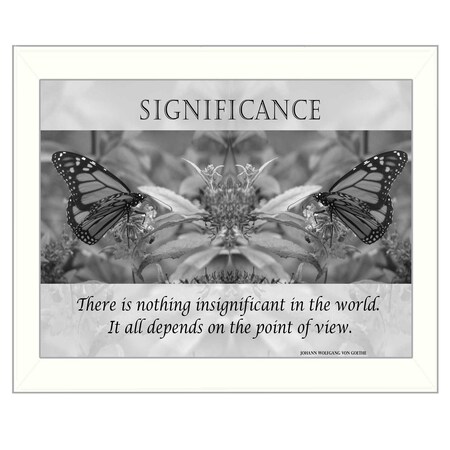 Homeroots Significance 6 White Framed Print Wall Art 405351