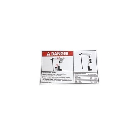 Genie REPLACEMENT DECAL, DANGER ELECT GR 133013GT