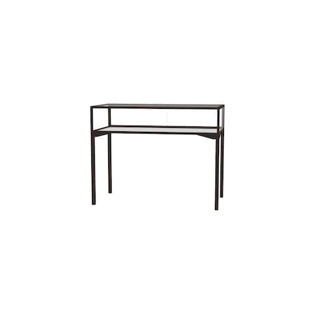 Ghent Table Top Display Case with Sliding Door 48x10x24, Bronze 3148SD-BZ-LB