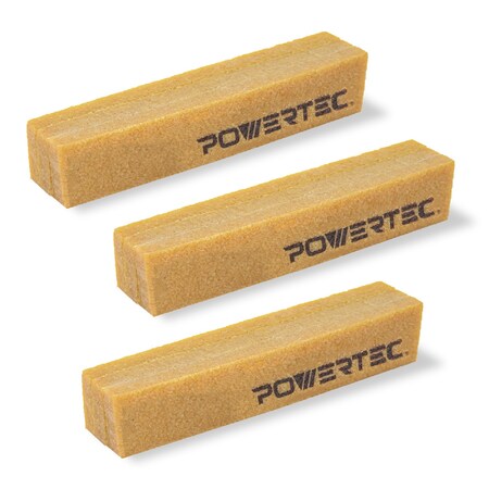 Powertec Abrasive Cleaning Stick 8-1/2 in. x 1-1/2 in. x 1-1/2 in., Natural Rubber Eraser, 3PK 71002-P3N