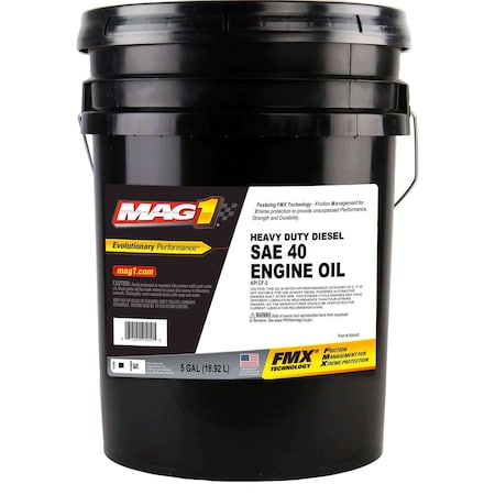 Mag 1 Diesel Engine Oil, 40, Conventional, 5gal MAG00045
