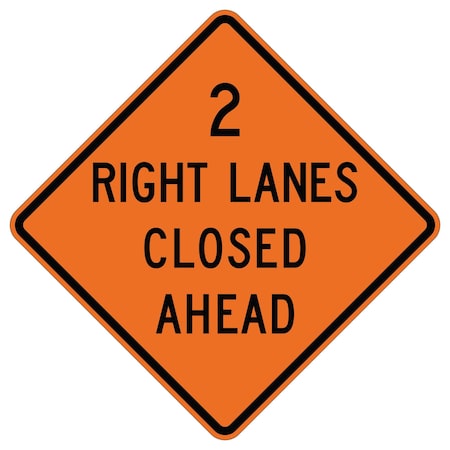 Sign Solutions Usa Traffic Sign, 24 in Width, Aluminum Sign, Diamond DUS10WZO2424W20-5aR
