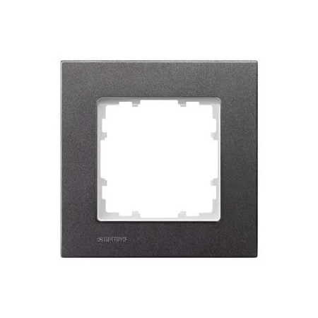 Siemens DELTA miro Frame 1-fold Color carbon metallic Dimensions 90x 90 mm 5TG1111-2
