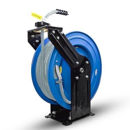 Blushield BluShied 3/8" X 100' Dual Arm Pressure Washer Hose and Reel Assembly PWSWRDA38100