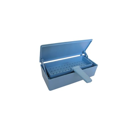 Jorgensen Laboratories Gray Cold Sterilization Tray, 10"x5"x3" J0882B