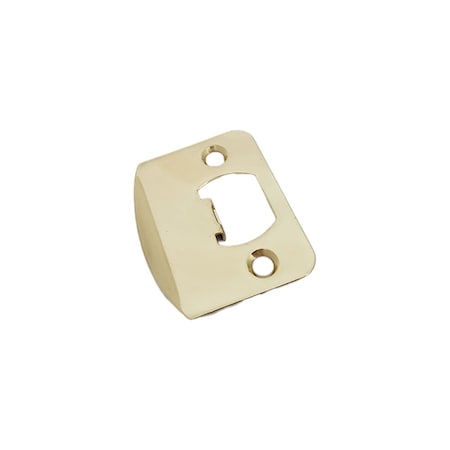 Emtek 1/4in Radius Corner Full Lip Strike for Passage, Privacy or Key-In Sets Unlacquered Brass Finish 86085US3NL