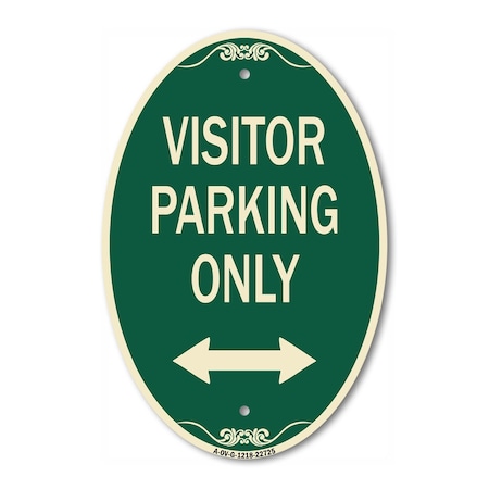Signmission Visitor Parking Sign Visitor Parking Only Wi, 12 In X 18 In Architectural, Heavy Gauge Aluminum A-OV-G-1218-22725