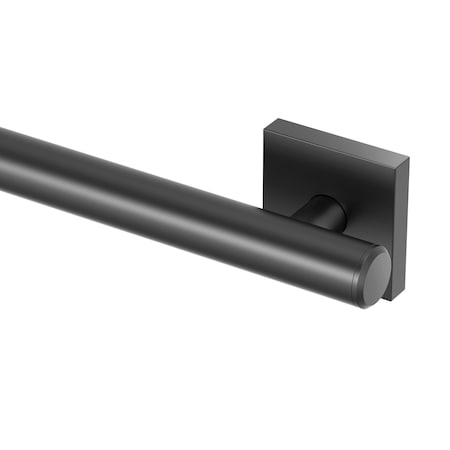 Gatco Elevate 36" Stainless Steel ADA Compliant Grab Bar, Matte Black 946MX