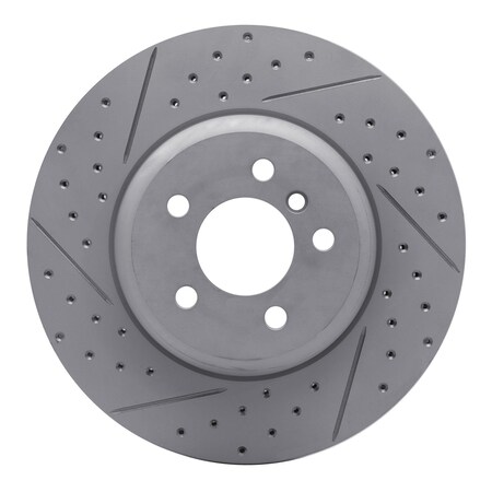 Dynamic Friction Co DFC Geoperformance Rotor - Drilled and Slotted 830-31097R
