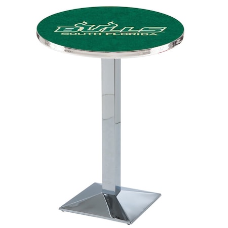 Holland Bar Stool Co 36" Chrome South Florida Pub Table, 36" dia. Top L217C3636SouFla
