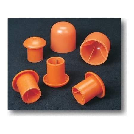 Mutual Industries LARGE ORANGE REBAR CAP 2in, 100PK 14640-2