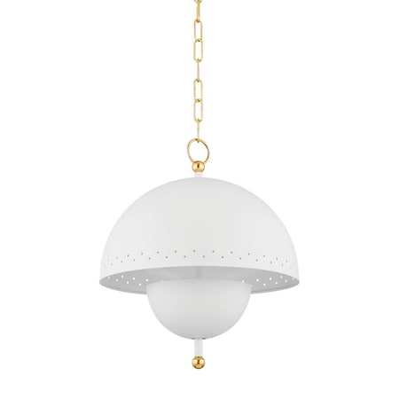 Mitzi Zoe Feldman X Jojo 2 Light Pendant 20 In. Aged Brass/Soft White H885702-AGB/SWH