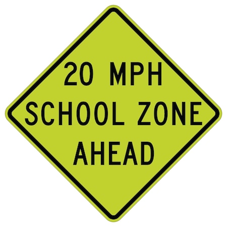Sign Solutions Usa Traffic Sign, 36 in Width, Aluminum Sign, Diamond DUS06DFG3636S4-5A