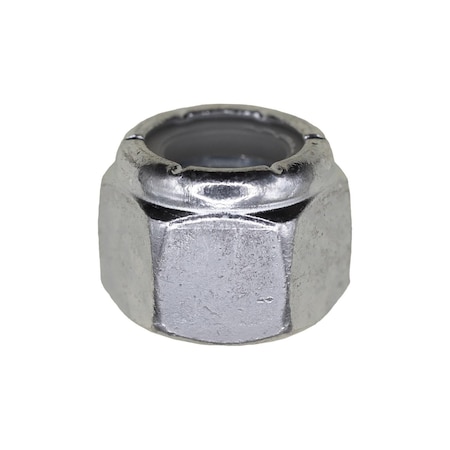 Auveco 1/2in-13 Nylon Insert Hex Stop Nut Zinc, 50PK 9547