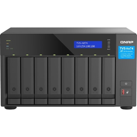 Qnap ULTRA-HIGH SPEED 8 BAY NAS. INTEL CORE I7 12C 8 PERFORMANCE CORES + 4 EFFI TVS-H874-I7-32G-US