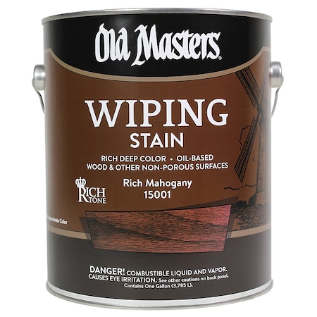 Old Masters 1 Gal 15001 Rich Mahogany Interior Oil-Based Wiping Stain 03600