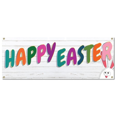 Signmission Happy Easter, 18 Inch, Banner B-30390