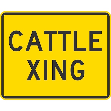 Lyle Cattle Xing, 30x24, Engineer Grade, Yellow G-14794-EG_30x24
