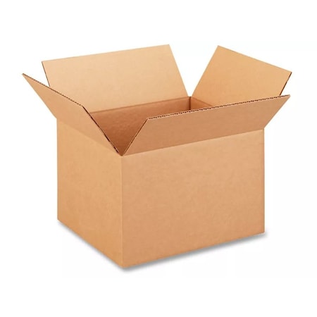 Bcp 12 in x 10 in x 8 in Shipping Box, Kraft, Corrugate, Single Wall, 32 ECT 12108
