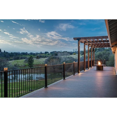 Fortress Building Products Fe26 34'' Hx6 ' L Black Sand Galvanized Steel Railing Panel 53134708