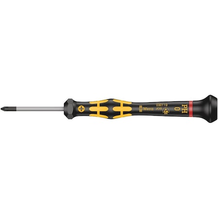 Wera 1550 PH ESD Kraftform Micro screwdriver for Phillips screws, PH 00 x 60 mm 5030110001