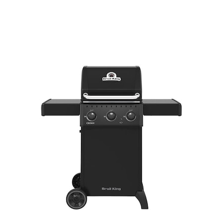 Broil King Free-Standing Gas Grill, Liquid Propane, 3-Burner, 350 sq-in Primary Cooking Surface, Black 864054