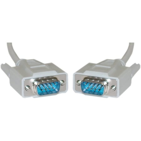 Cable Wholesale Serial Cable, DB9 Male, 9 Conductor, 1:1, 6 foot 10D1-03106