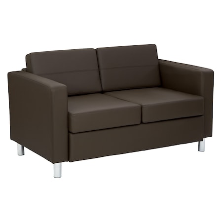 Office Star Products Pacific Love Seat, Java PAC52-R102