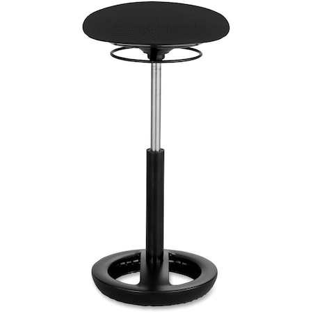 Safco Twixt Active Seating Stool - 22-32"H - Black 3001BL