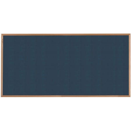 Aarco VIC Cork Bulletin Board, Red Oak Frame, Clear Lacquer Finish, Poppy Seed Dark Gray 48''Hx96''W OW4896204