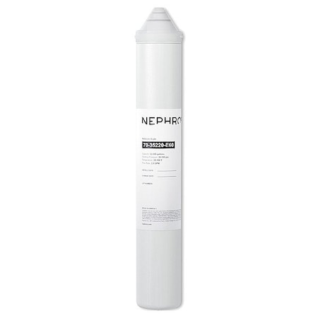 Nephros Quick-Connect Filter, 2 gpm, 3 in Dia 70-35220-E60